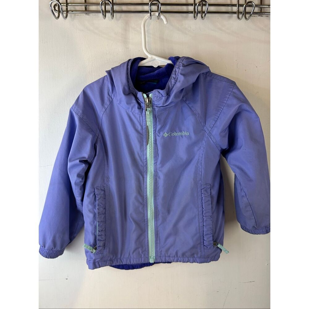 Columbia 3t Fleece‎ Lined Purple Zipper Pockets